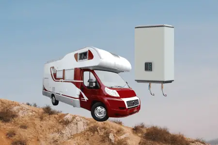 tankless water heater RV Camp